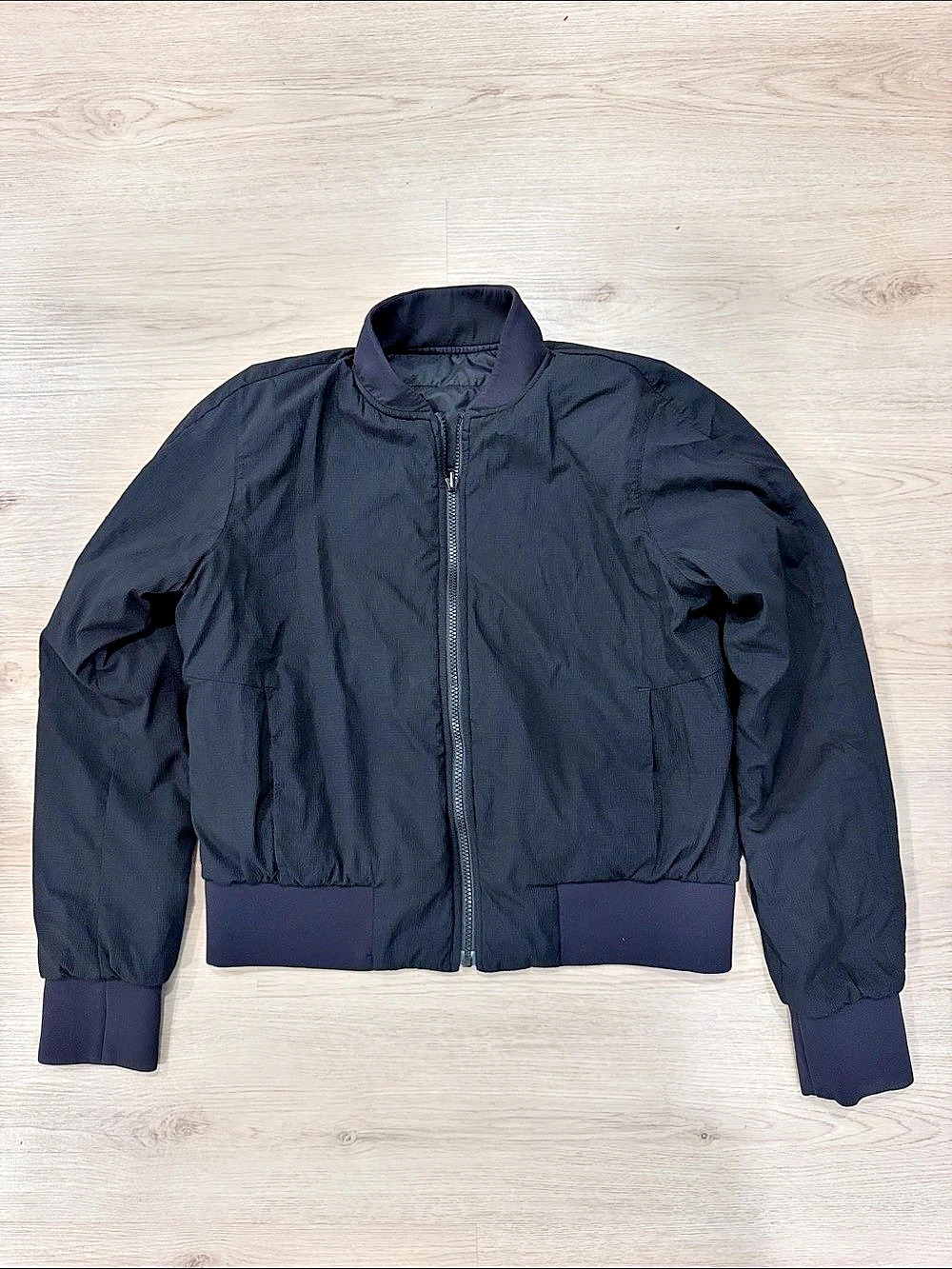 lululemon Non-Stop Bomber Jacket *Textured Black Size 8